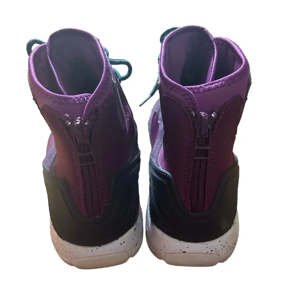 Nike Women’s Purple Koth Mid Hi Lace Up Shoes Rear Zip Size 9.5